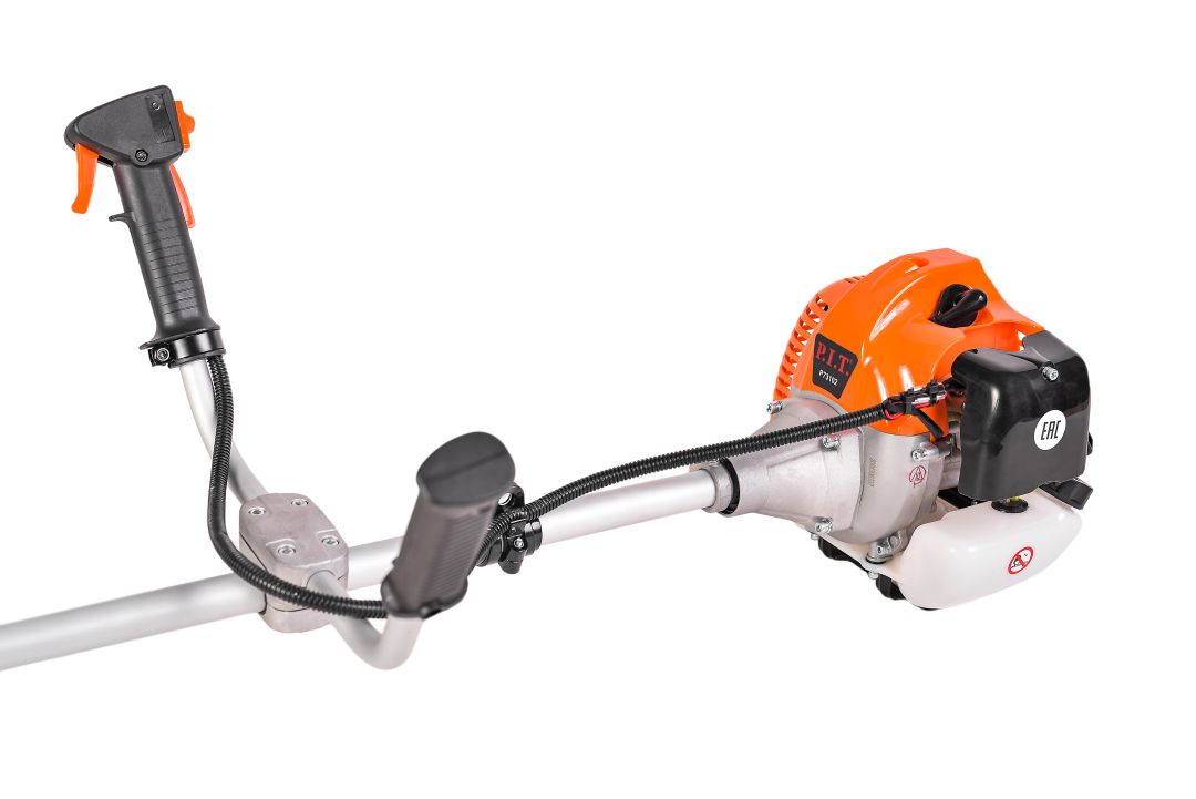 Триммер бензиновый P.I.T. P73102 Мастер (2,3л.с, 52см³, 2-т, 8500об/мин, 1.2л, Ø440мм, леска, диск)