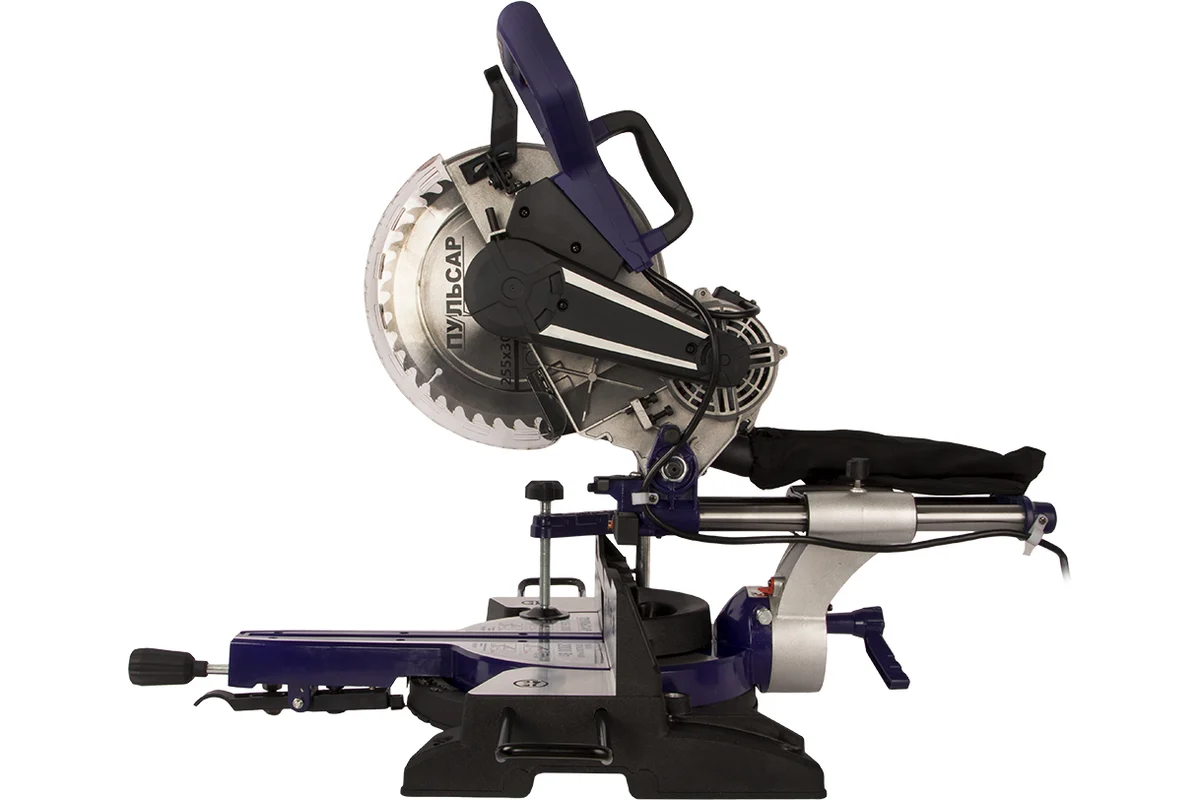 Пила торцовочная ПУЛЬСАР ПТН 255-2000 (2000Вт, 255х30мм, рез 70х305мм,направл,лазер 20 кг)