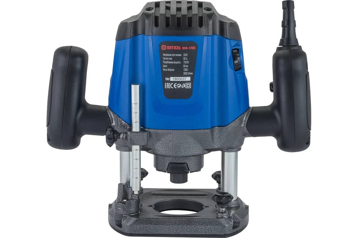 ВИТЯЗЬ МФ-1700 Эл.фрезер., 1700Вт, 12000-30000 об/мин,цанга 6,8мм