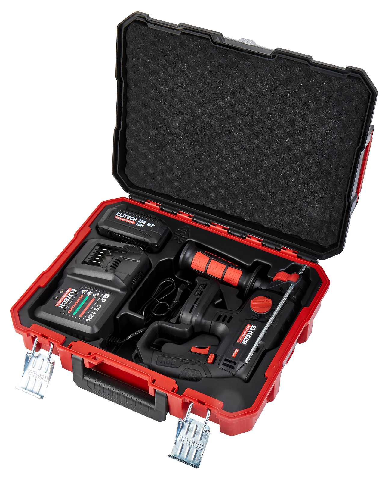 ELITECH CRH 2022SL (E2205.030.01) Перфоратор ак.б\щет,SDS+,20В,1х4.0Ач,ELP,3реж,2.2Дж,22мм,0-4500у\м