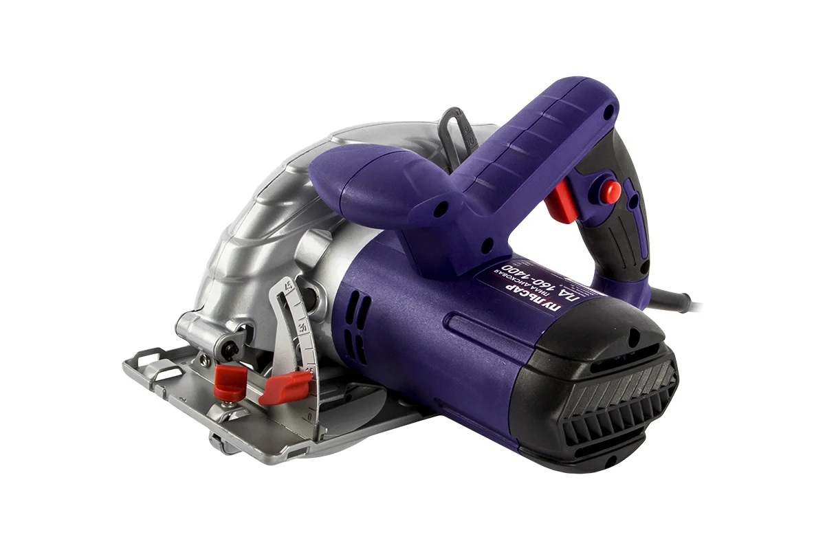 Пила дисковая ПУЛЬСАР ПД 160-1400 1400Вт,160х20мм, 55мм пропил,4,3кг