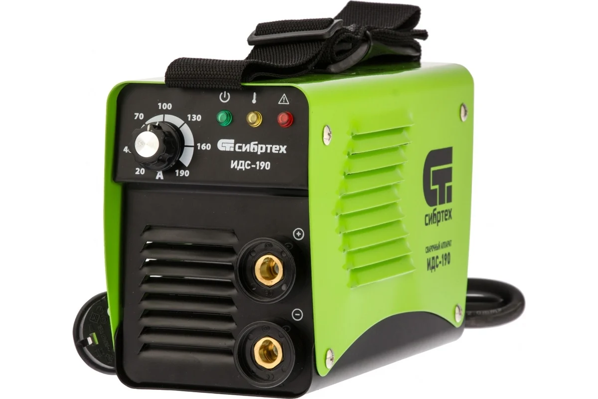 СИБРТЕХ ИДС-190 Аппарат свар. инверт.190А, электроды 1,6-4мм