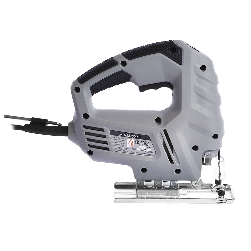 МП 55/500Э ИНТЕРСКОЛ Эл.лобзик 500Вт, пропил дер.55мм,0-3000 ход.в минуту