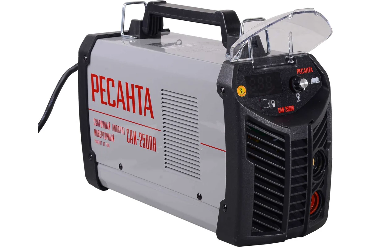 РЕСАНТА, САИ-250ПН. Инверторный сварочный аппарат пониж. напр., 140-260В, 35А, 10-250А, 6мм