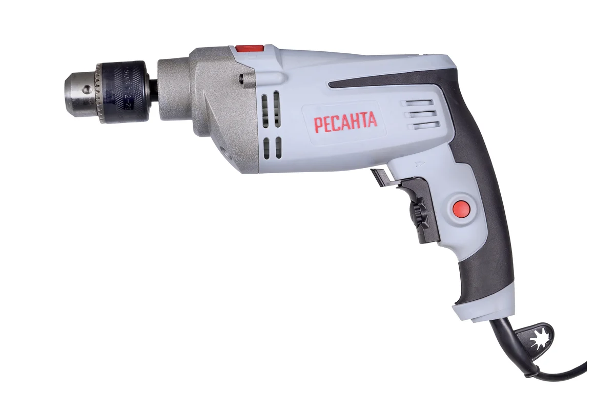 РЕСАНТА ДУ-15/950М Дрель ударная, 950 Вт. 1-ск, КЛП 13 мм, 0-3000 об/мин, дер./сталь 25/13 мм