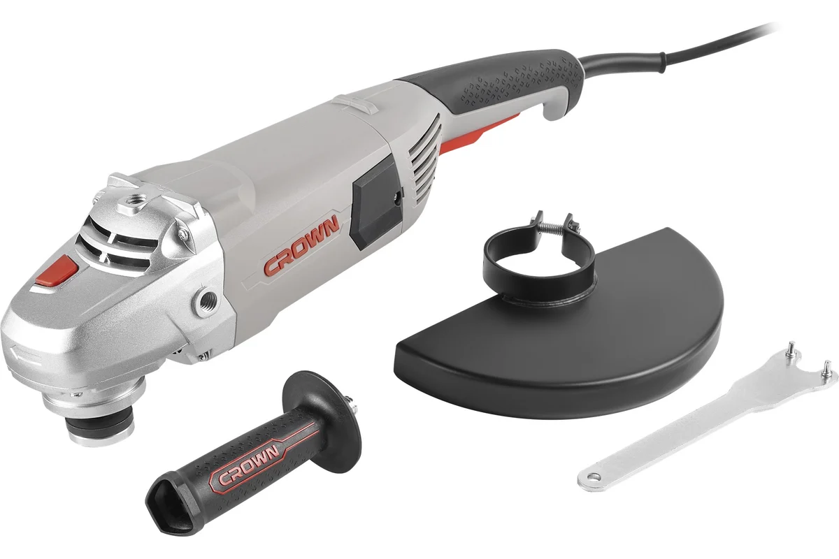 Угловая шлифовальная машина CROWN CT13500-230N, Ø230 мм, 2020 Вт, 6500 об/мин