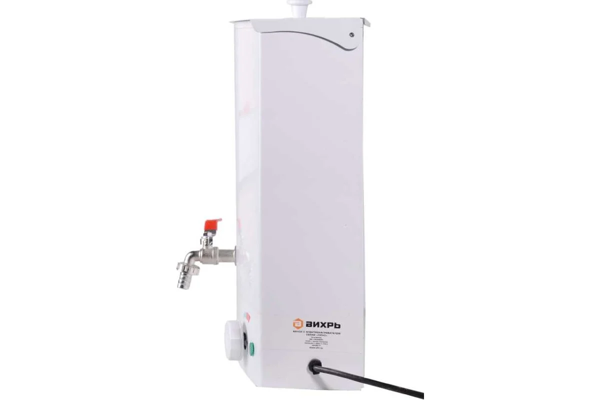 Бачок с электронагревателем Вихрь, цвет белый