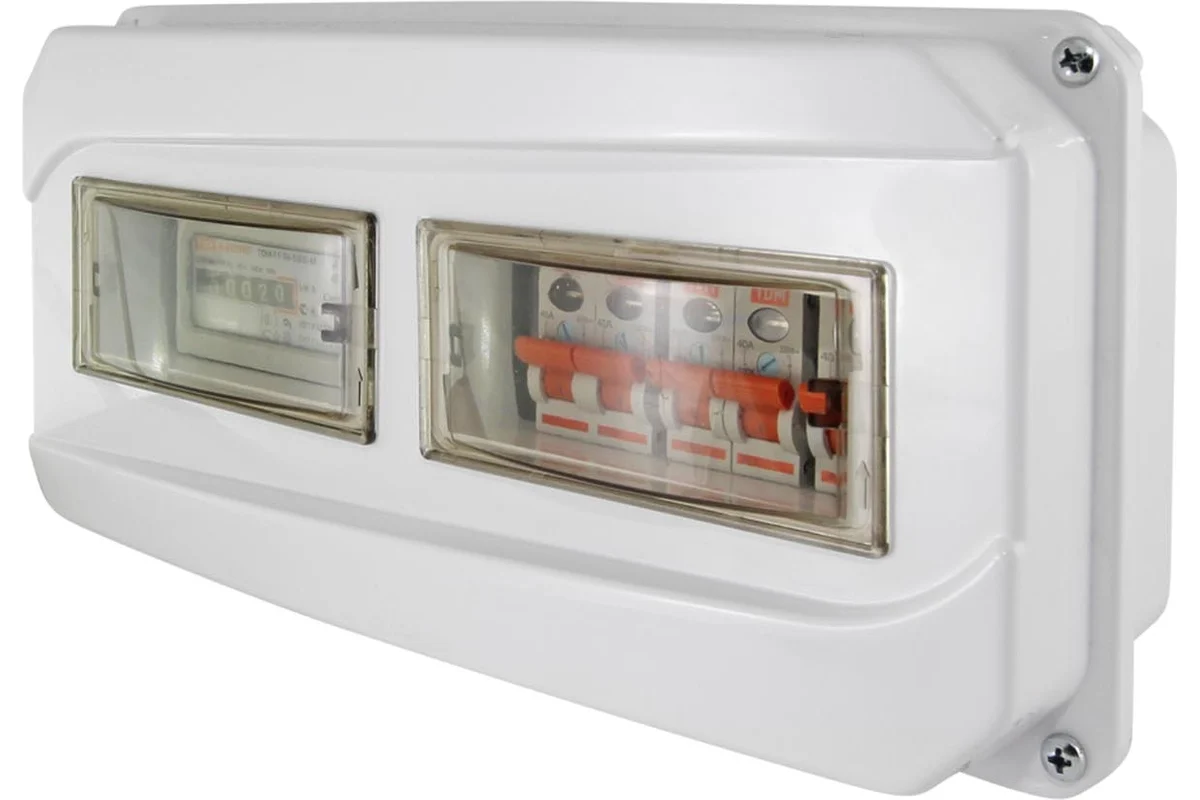 Щит учета ЩРН-12-1ф 167х350х111 мм пластиковый IP55 TDM*