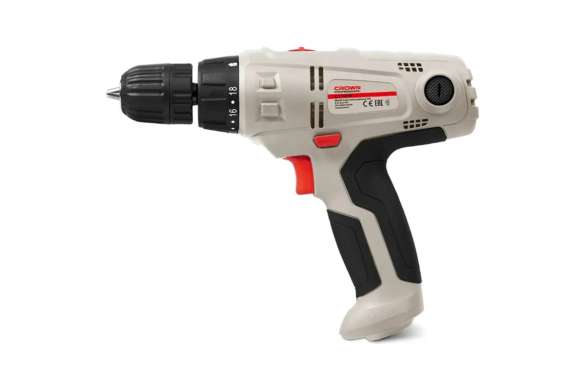 Шуруповерт сетевой CROWN CT10113, 280 Вт, 0-350/0-1400 об/мин, БЗП 10 мм, 0,8-22 Nm