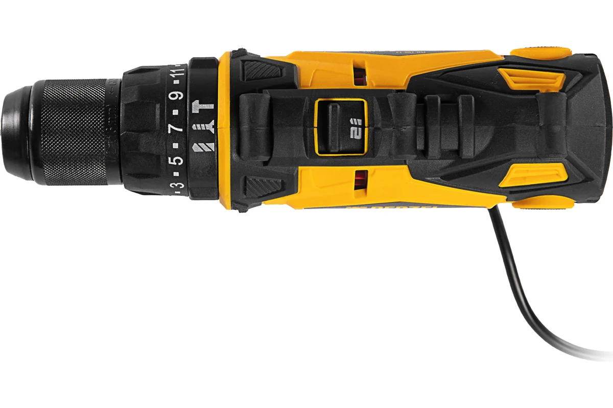 Дрель-шуруповерт сетевая ударная ISD-300-13// Denzel