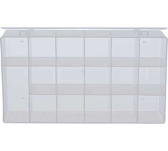 Органайзер 11" ( 275х185х42 мм ) прозрачный,ящик для крепежа