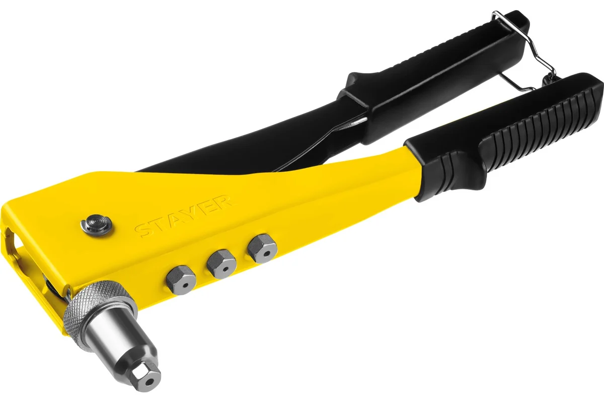 Заклепочник 2-х позиционный перестав.головка //STAYER