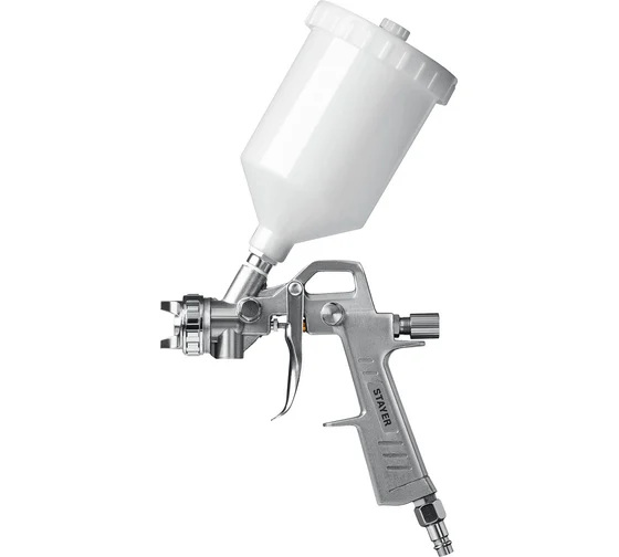 Набор пневматический:краскораспылитель с бачком,пистолеты 5пр. STAYER