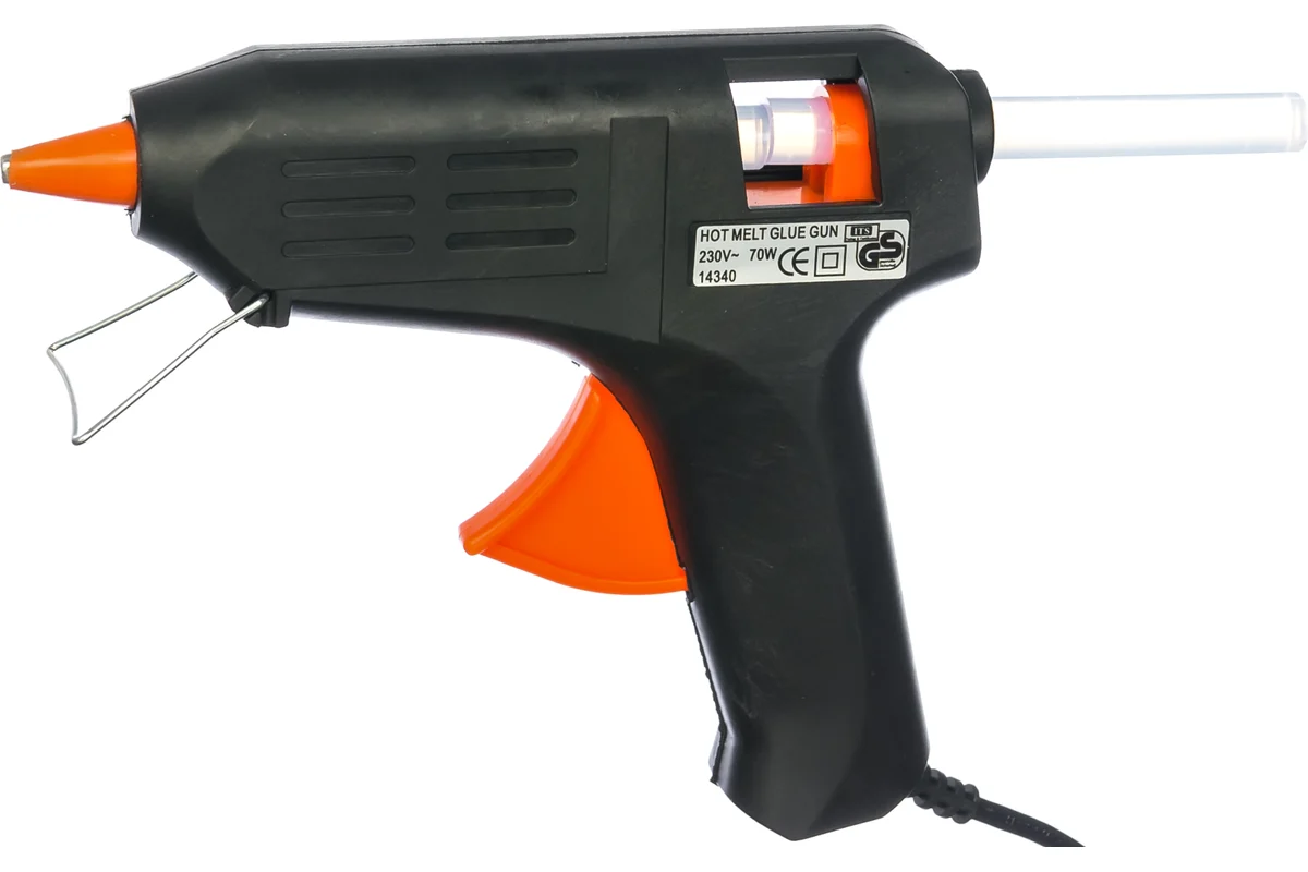 Пистолет для горячего склеивания, 70Вт, стержни 11мм //ФИТ