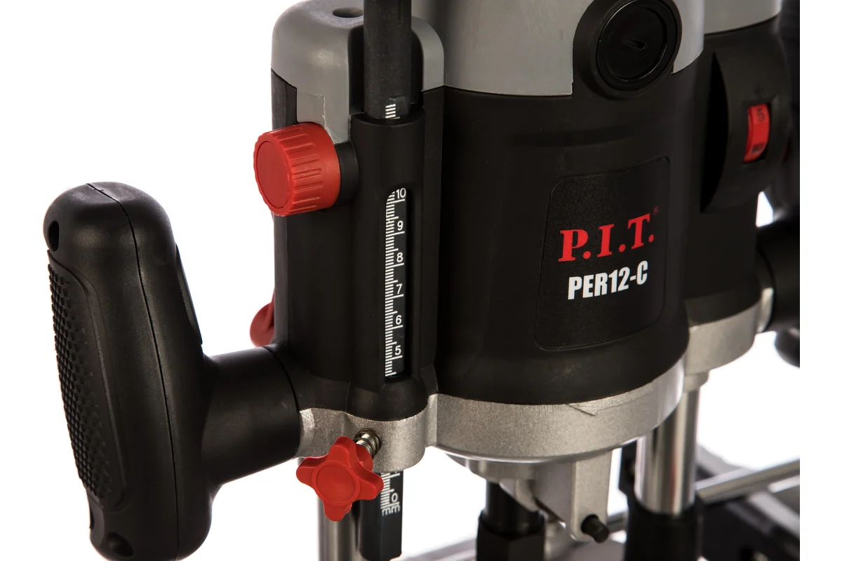 Фрезер погружной электрич. P.I.T. PER12-C МАСТЕР (2100Вт, 6000-22000об/мин, ход 55мм, цанги 8/12мм)