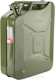 Канистра стальная 20 л, винтовая крышка Beril