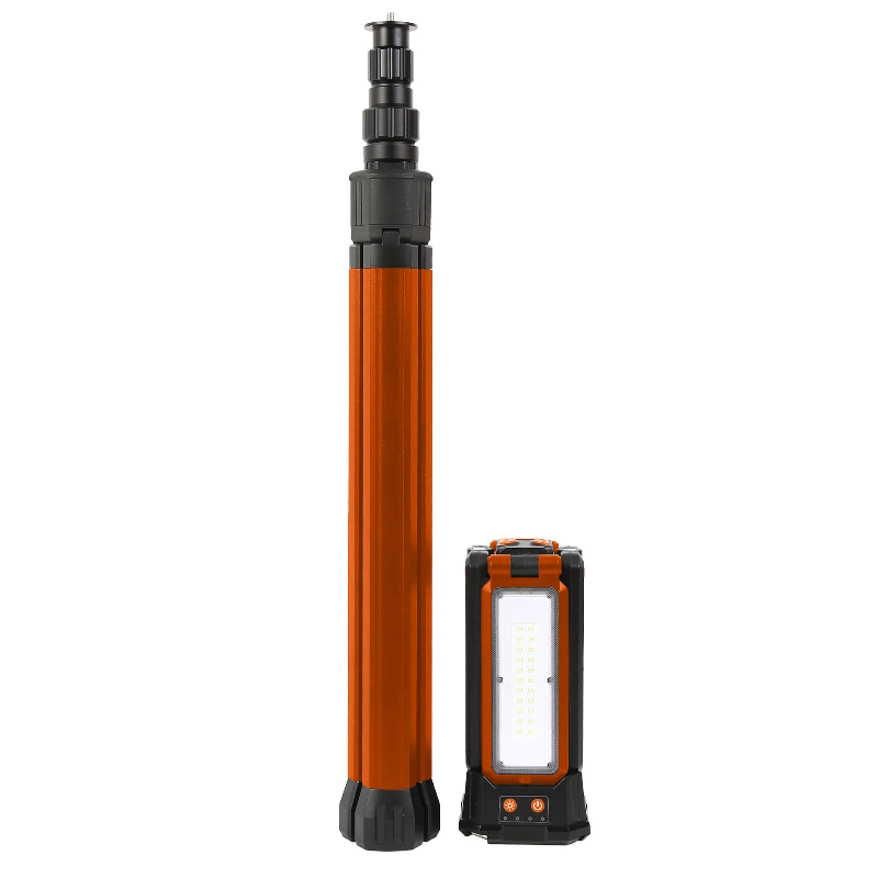 Мачта осветительная аккум. MAXPILER MTWL-03 (700/1500/3000 Лм, АКБ 4Ач, 3 свет.модуля, 2.5-10ч)