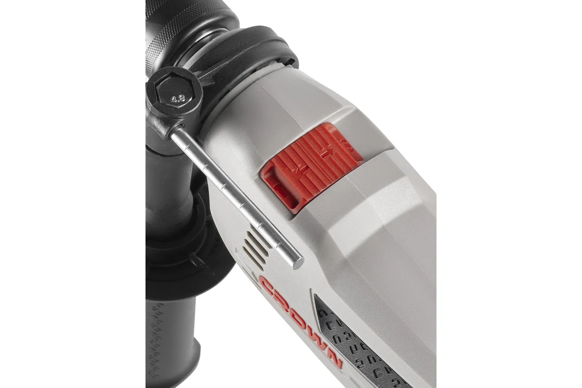 Дрель ударная CROWN CT10129 750Вт, 0-2800 об/мин, клп-13 мм, 0-44800 уд/мин, 1,9 кг