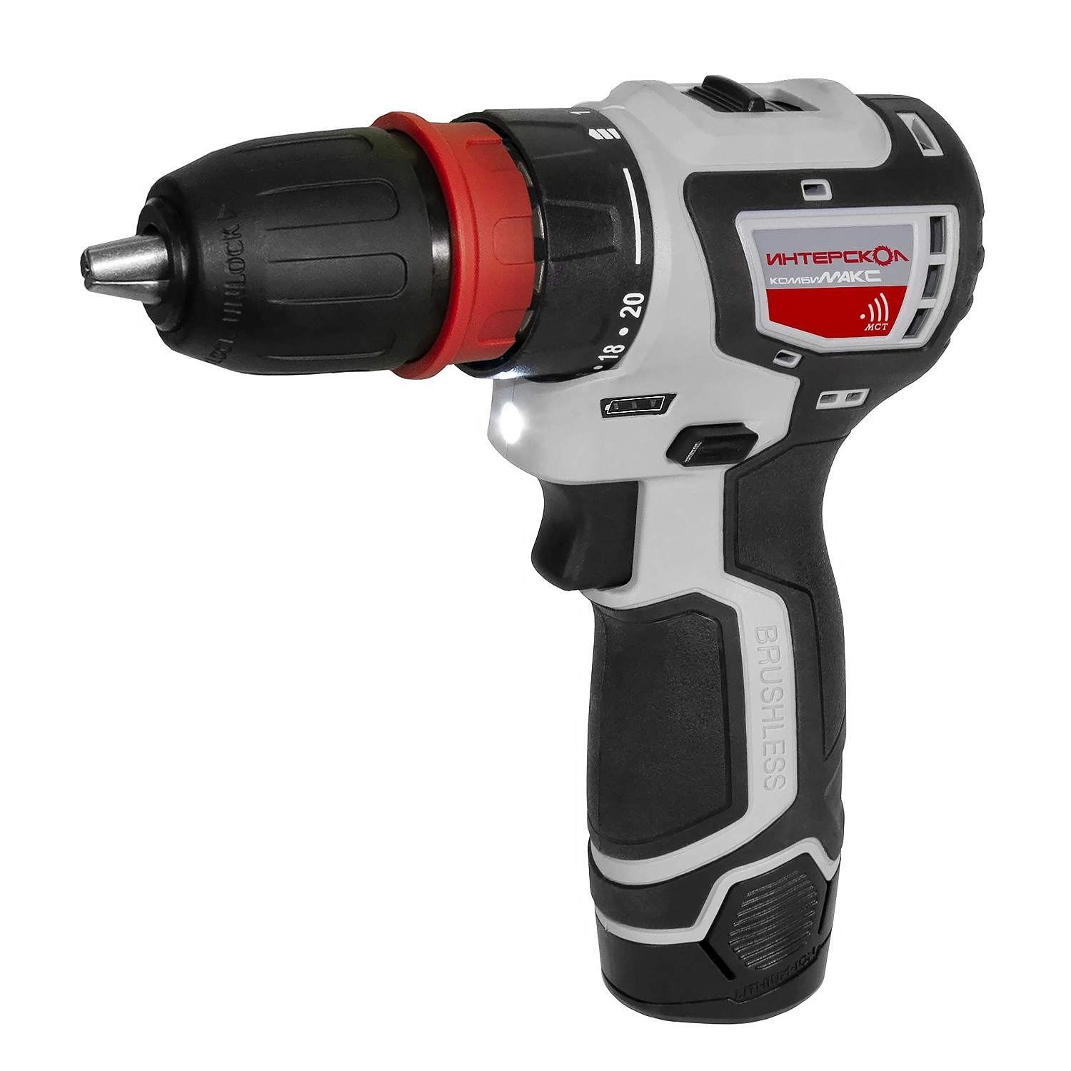 ДА-10/12В 36 КомбиМАКС бесщеточная аккум. дрель-шуруп. (Li-ion, сумка, 2 аккум., 2Ач, 4 насадки), шт