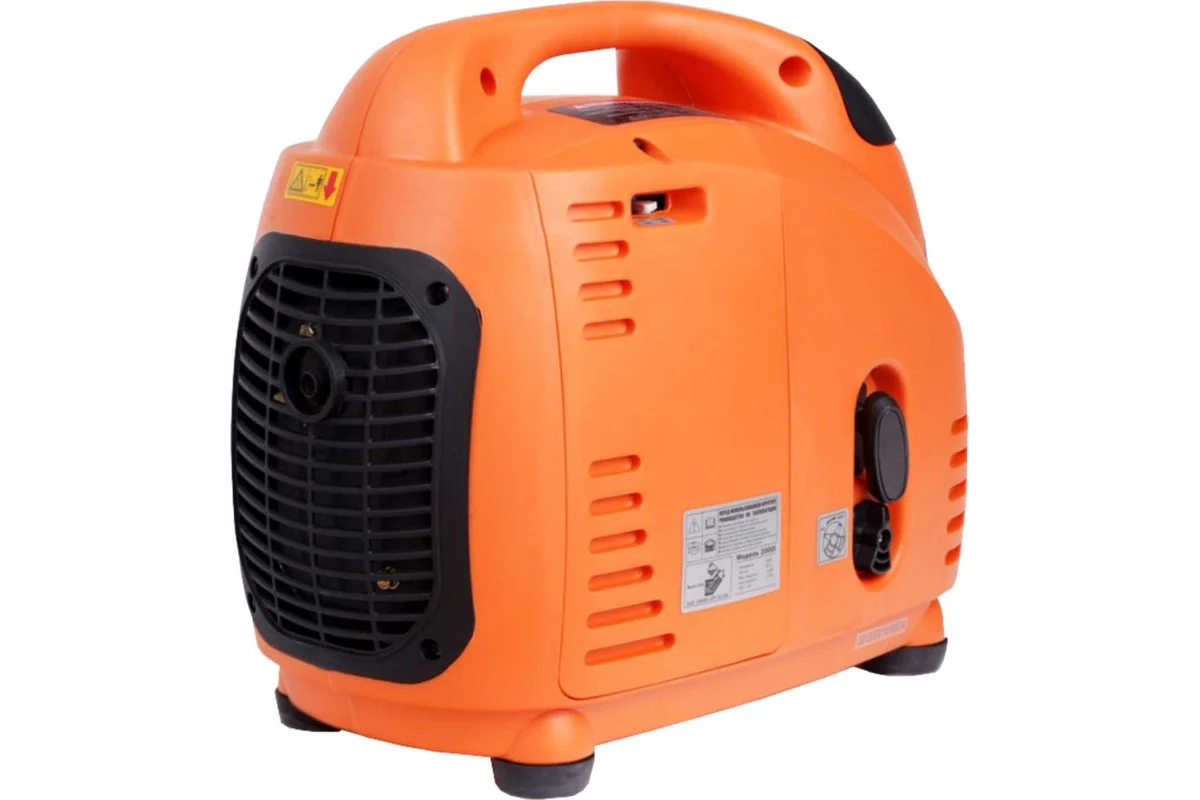 Генератор инверторный PATRIOT GP 2000i, 1,5/1,8 кВт, уровень шума 58 dB,  вес 18,5 кг