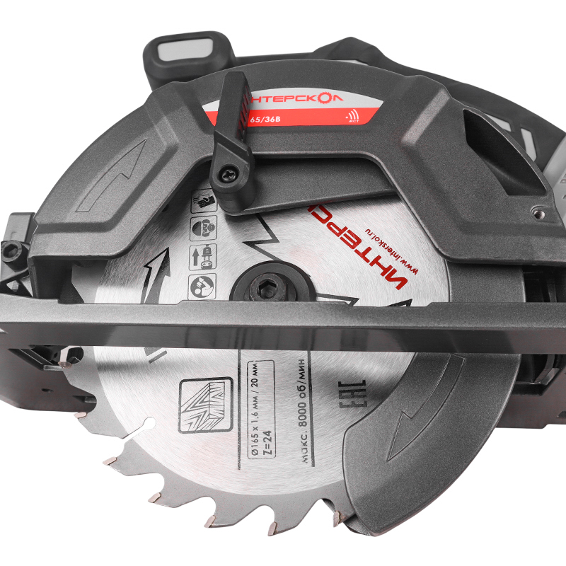 ДПА-165/36В бесщеточная аккум. дисковая пила Li-ion АПИ (картон, без аккум. и ЗУ)