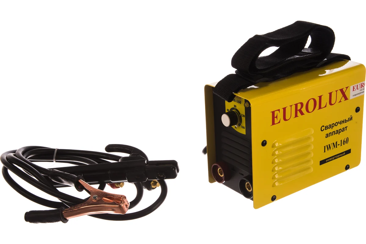 Eurolux IWM 160 Сварочный аппарат инверторный, 220В, 22А, электрод до 4мм, 