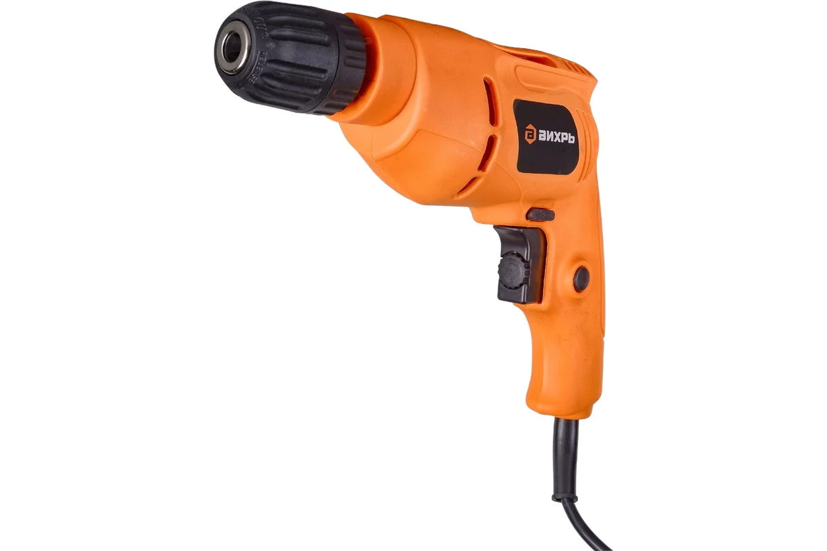 Дрель безударная Д-550Б Вихрь, 550 Вт, 1-ск, БЗП 10мм, 0-3000 об/мин, 1,3 кг