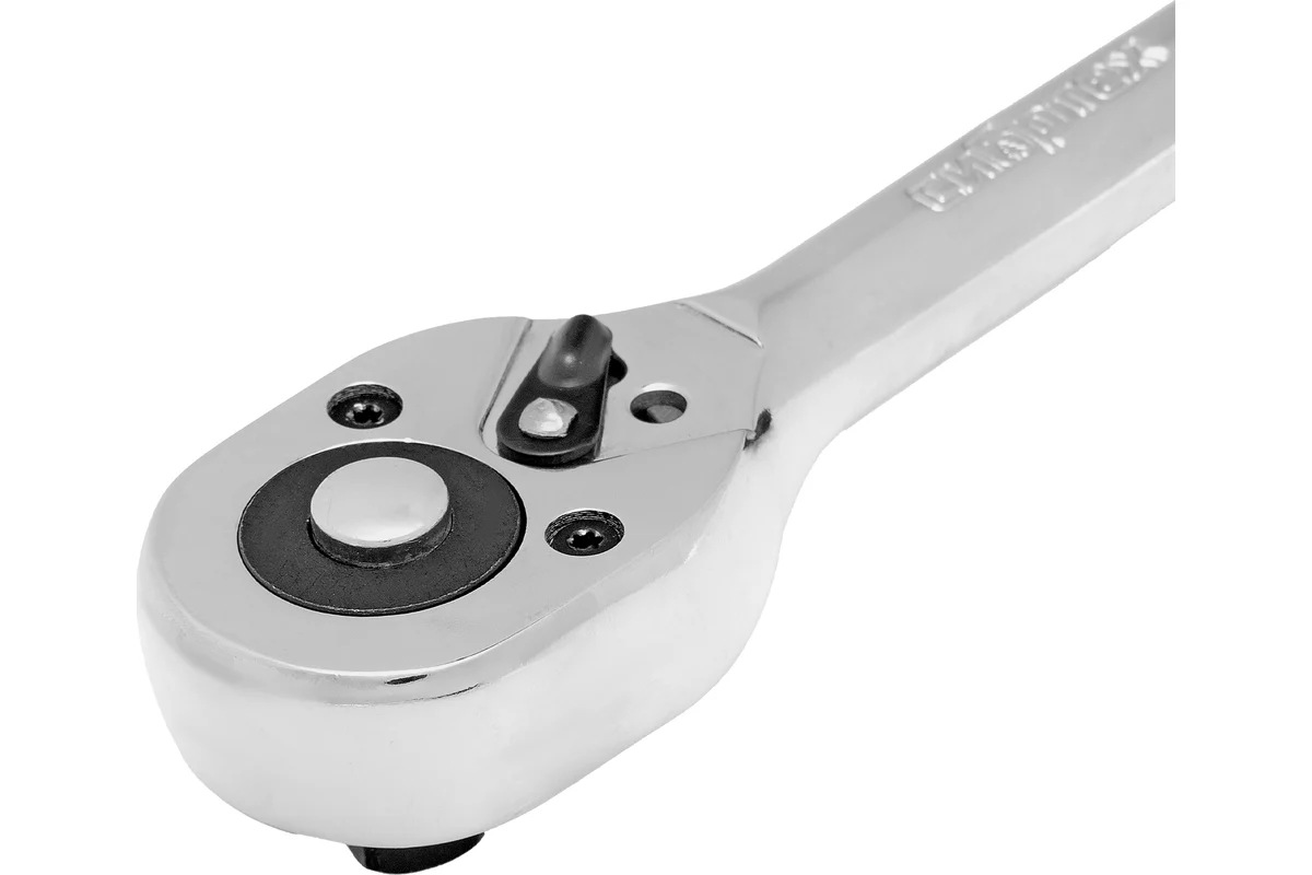 Ключ-трещотка 3/8", 45 зубьев, с быстрым сбросом, CrV, хром// Сибртех