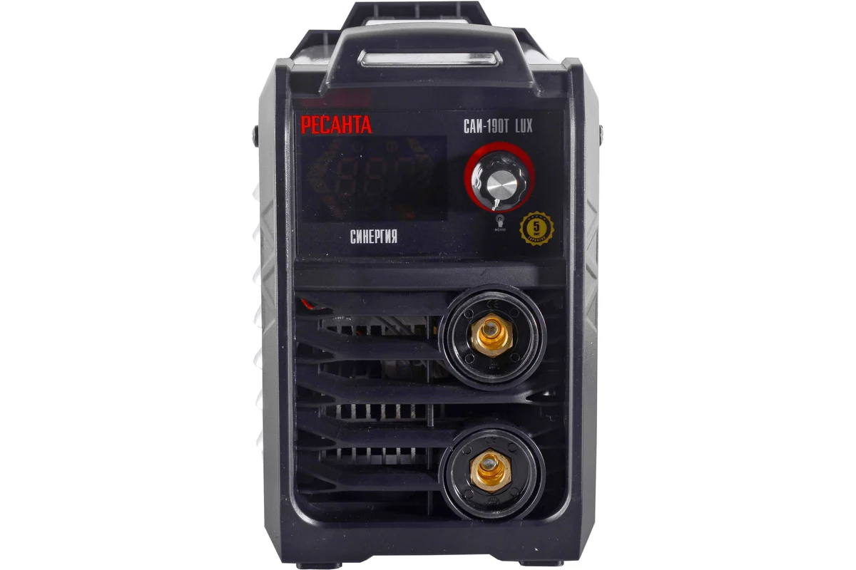 РЕСАНТА Сварочный аппарат инверторный САИ-190Т LUX, 220В, ArcForce,Antistick,HOT START