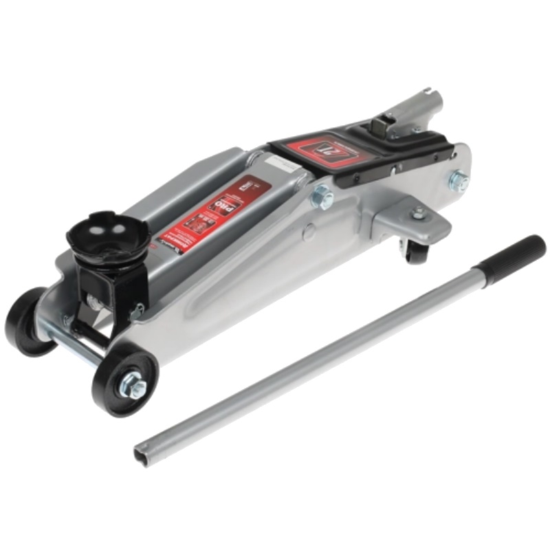 Домкрат гидравлический подкатной, 2 т, h подъема 135–385 мм, в пласт. кейсе// Matrix