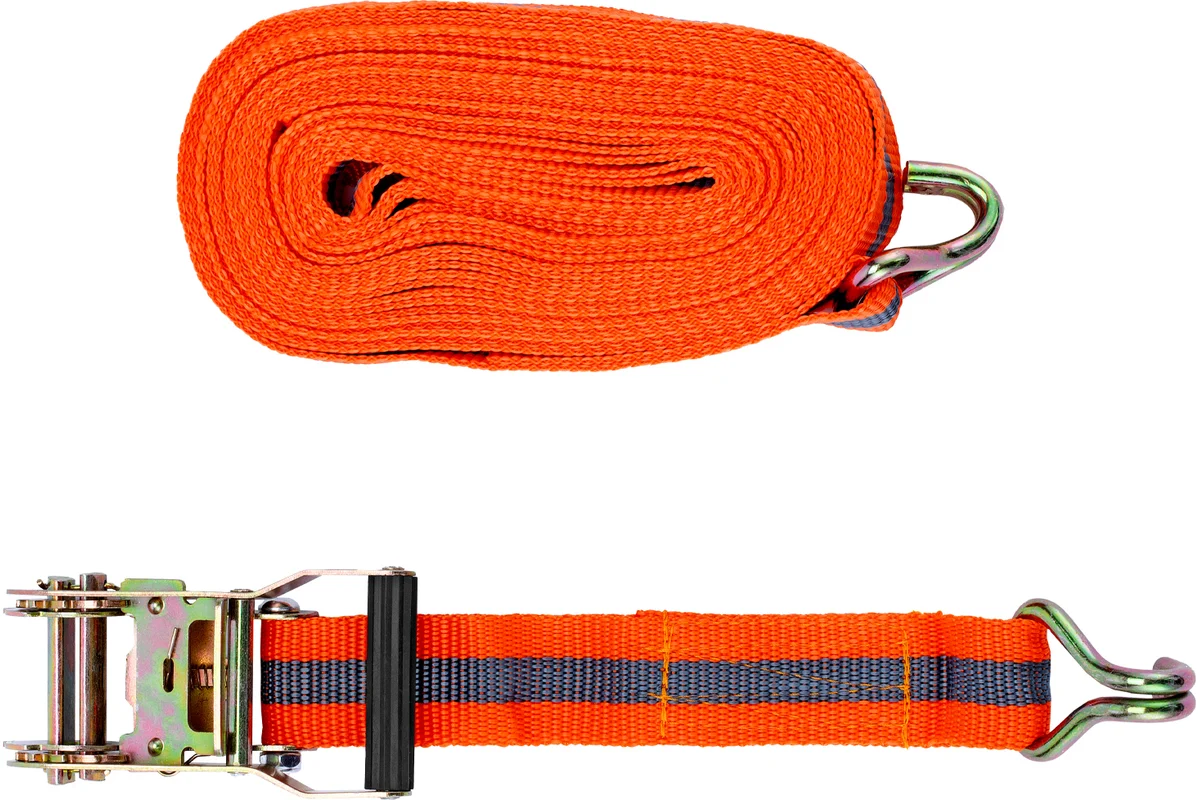 Ремень багажный с крюками, 0,038х10м, храповый механизм Automatic// Stels