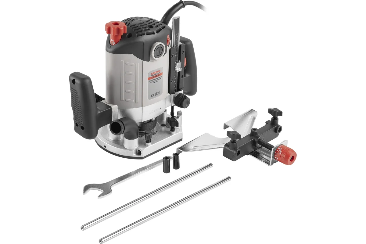 Фрезер CROWN CT11002, 1400Вт, 9000-28000об/мин, цанги 12/8/6мм