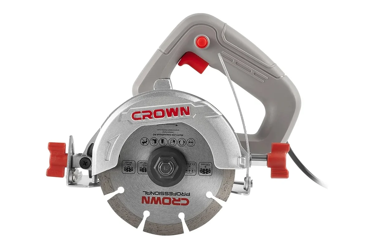 Алмазная пила плиткорез CT15228-125T-W 1300 Вт, 125мм, 13800об/мин //CROWN 