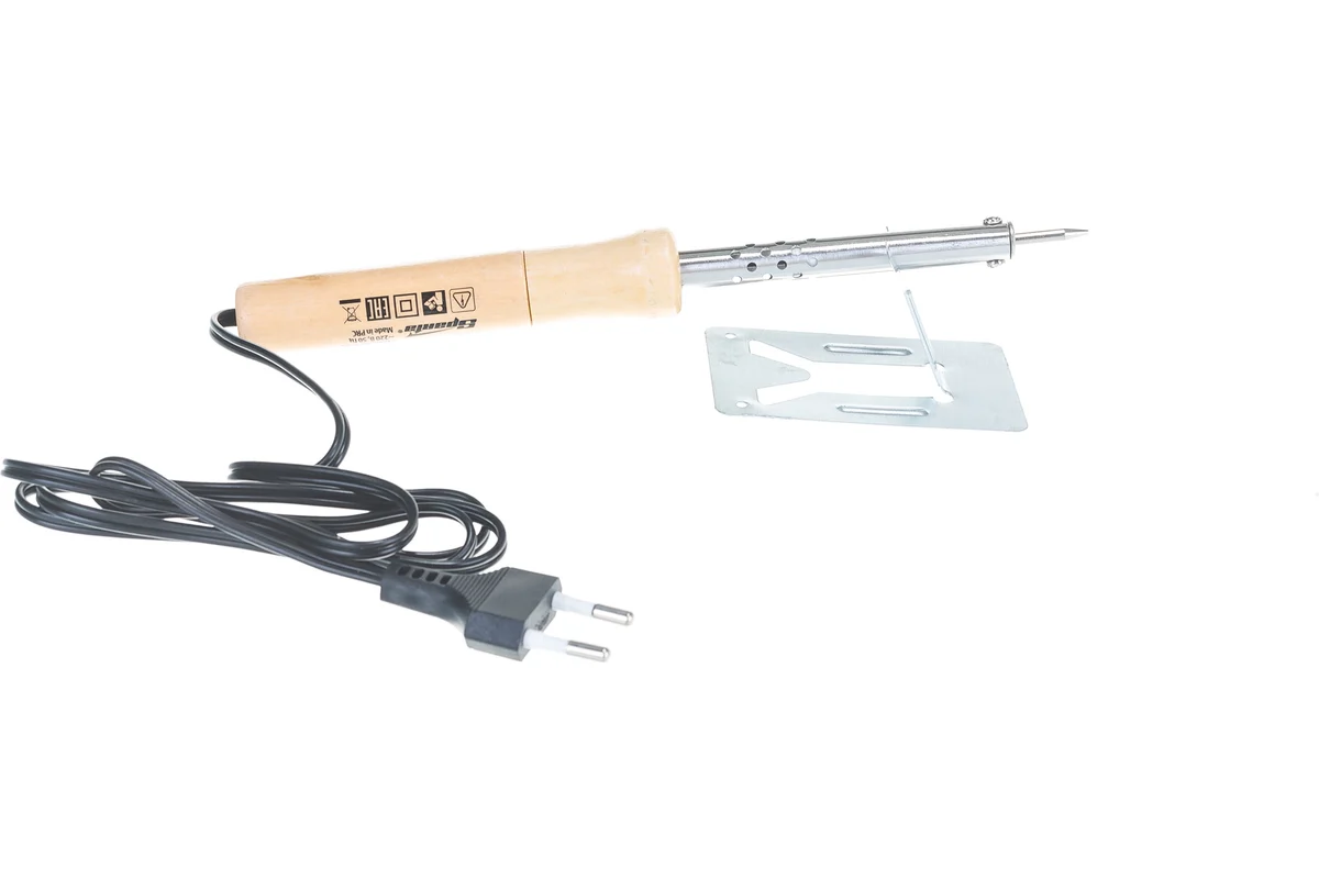 Паяльник с ручкой из дерева, 40 Вт// Sparta