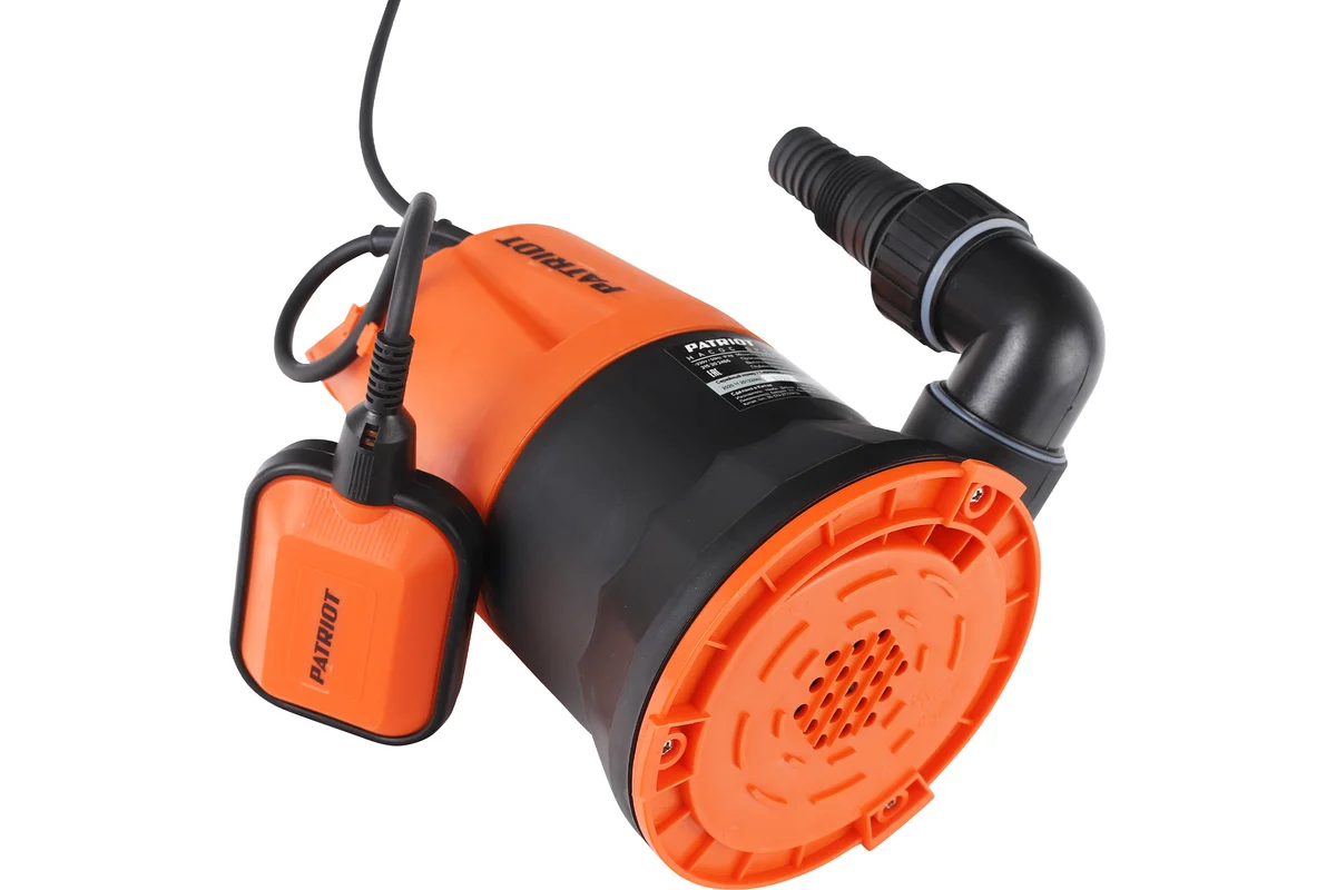 Насос дренажный PATRIOT F 450Z, для чистой воды, 450 вт, 8000 л/ч