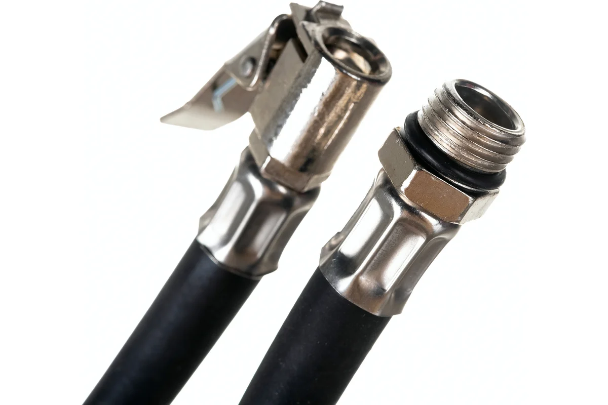 Пистолет для подкачки шин с манометром 10 атм, быстросъем //Автодело