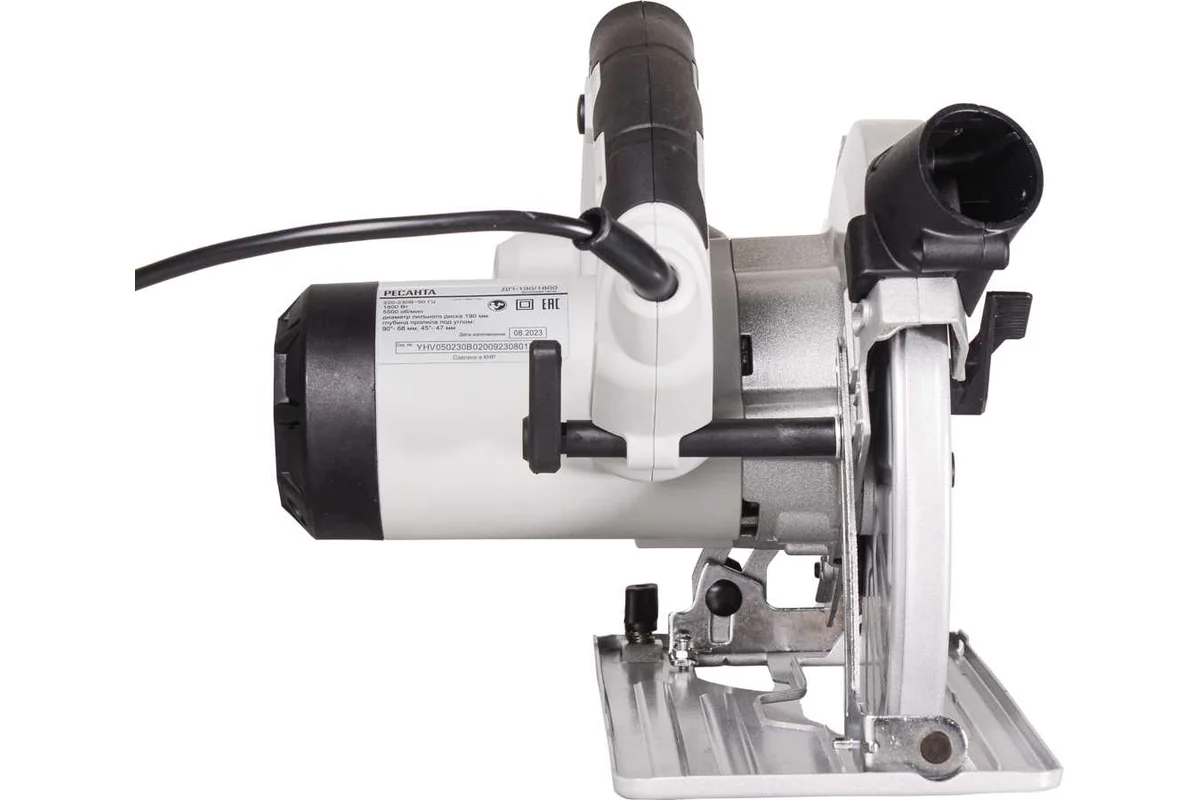 РЕСАНТА ДП-190/1800  Пила диск., 1800Вт, 5500 об/мин, диск 190х20 мм 
