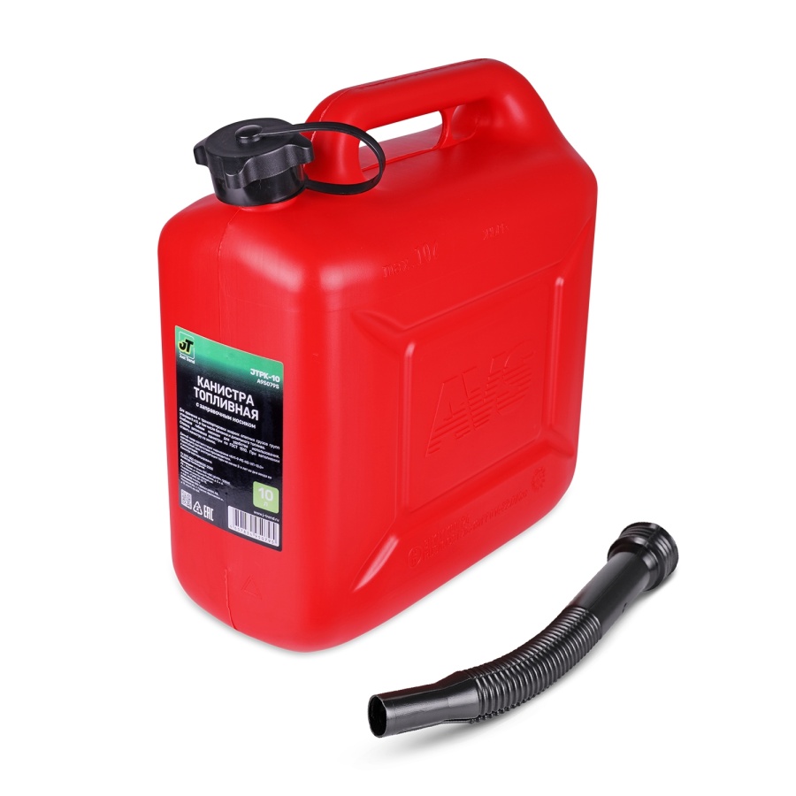 Канистра топливная пластик 10л. (красная) JT JTPK-10