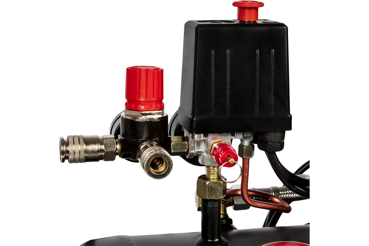 Компрессор поршневой безмасляный QUATTRO ELEMENTI PACIFIC-50 (240 л/мин, 50л, 2л.с, 8 бар,30кг,малош