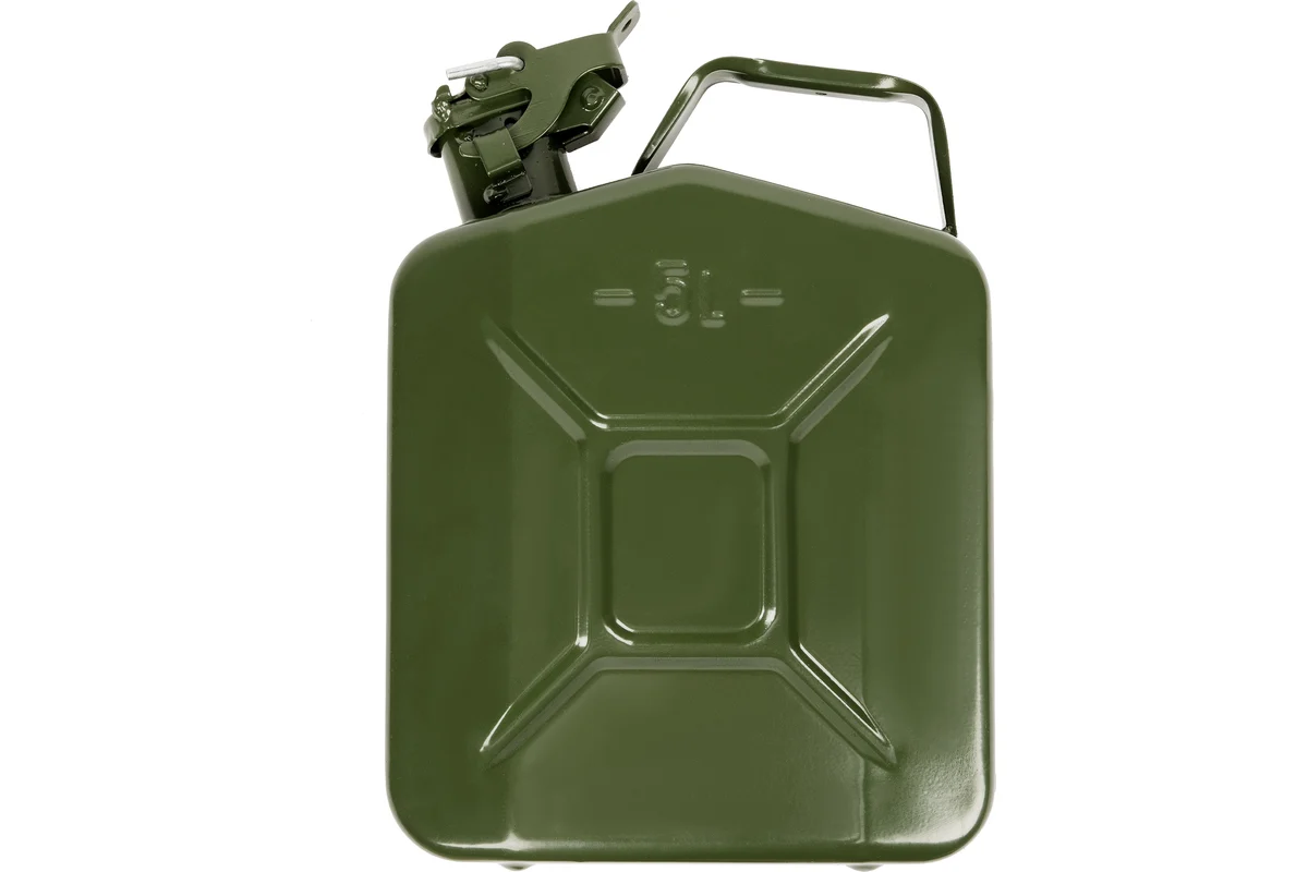Канистра для топлива, металлическая, 5 литров// Произведено в РФ