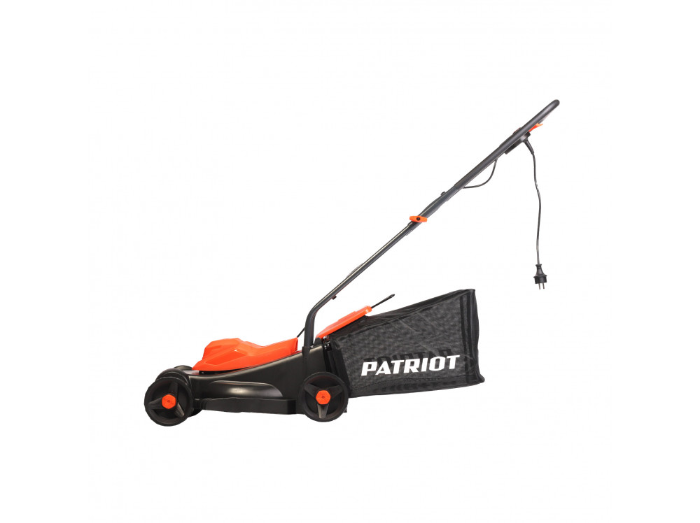 Газонокосилка электрическая PATRIOT PT 1130Е 1300 Вт, 32см, высота 3 позиц, пластик. травосбоник 30л