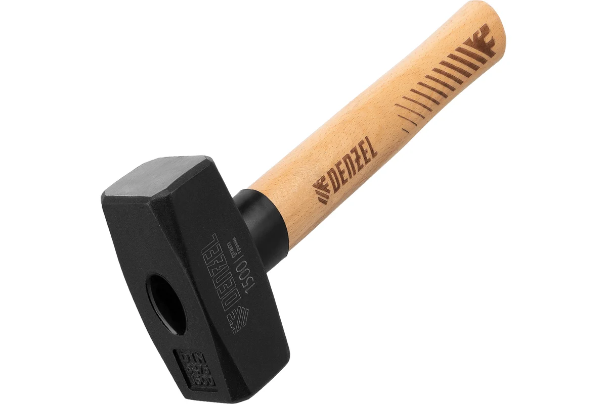 Кувалда, 1500 г, кованая головка, буковая рукоятка// Denzel