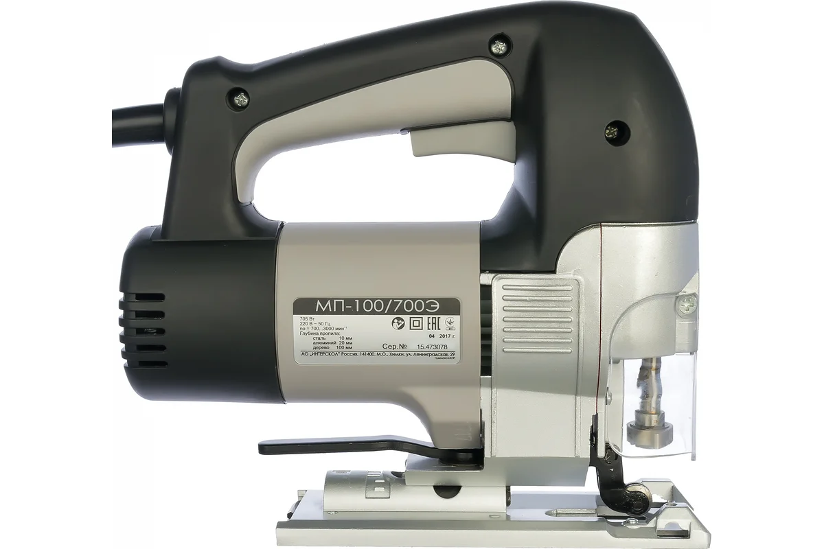 МП 100/700Э ИНТЕРСКОЛ  Эл.лобзик 700 Вт, пропил 100мм, 700-3000ход/мин