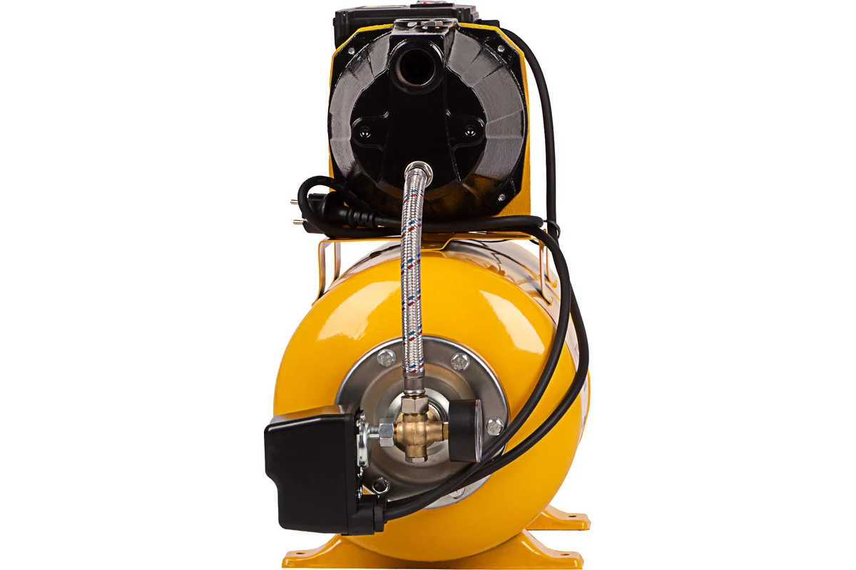 Насосная станция PS1100С, 1100 Вт, 4500 л/ч, ресивер 24 л, напор 46 м, чугун// Denzel