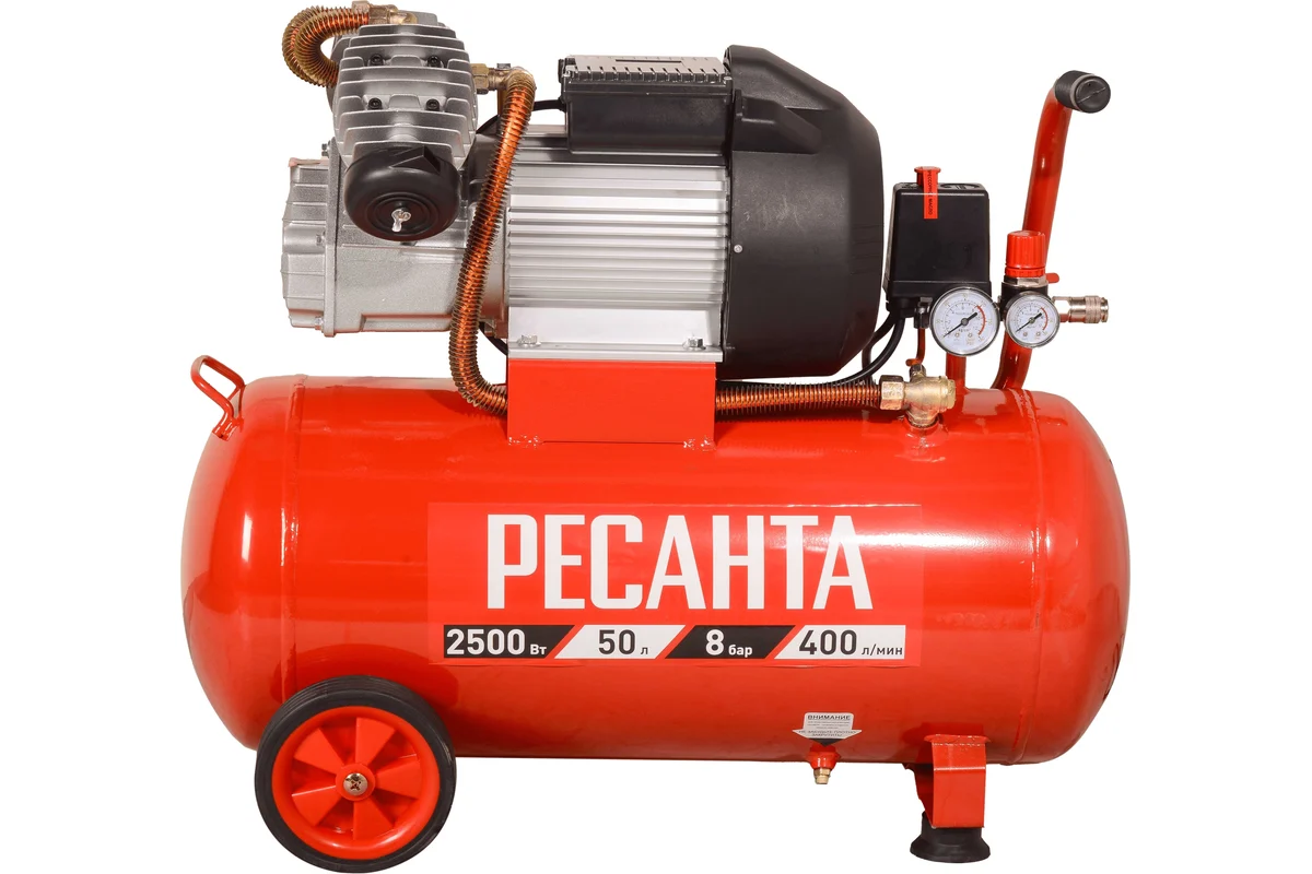 Компрессор КП-50/400М 400л/мин, вес 38.54 кг // Ресанта 