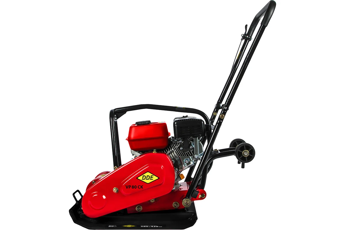 Виброплита DDE VP80-CK, 4х-тактн. дв.LONCIN G200F, 6,5 л/с, плита 590*420мм, 14 кН, 80кг