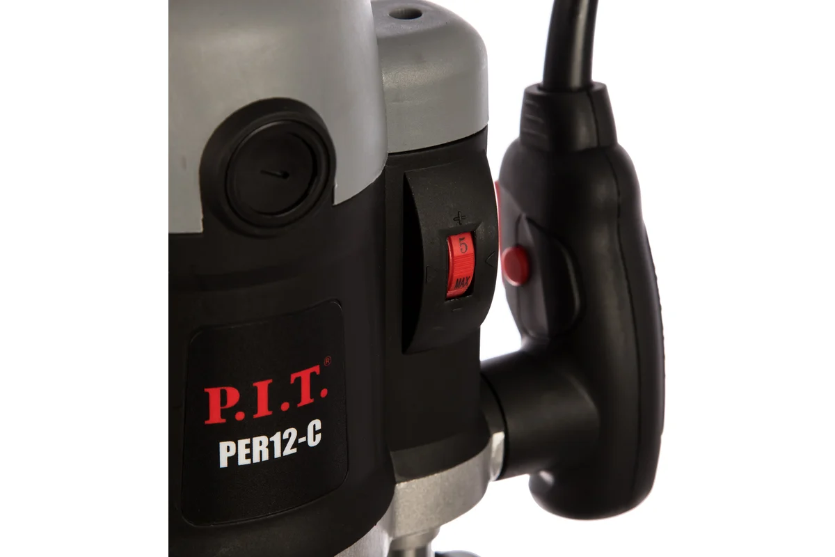 Фрезер погружной электрич. P.I.T. PER12-C МАСТЕР (2100Вт, 6000-22000об/мин, ход 55мм, цанги 8/12мм)