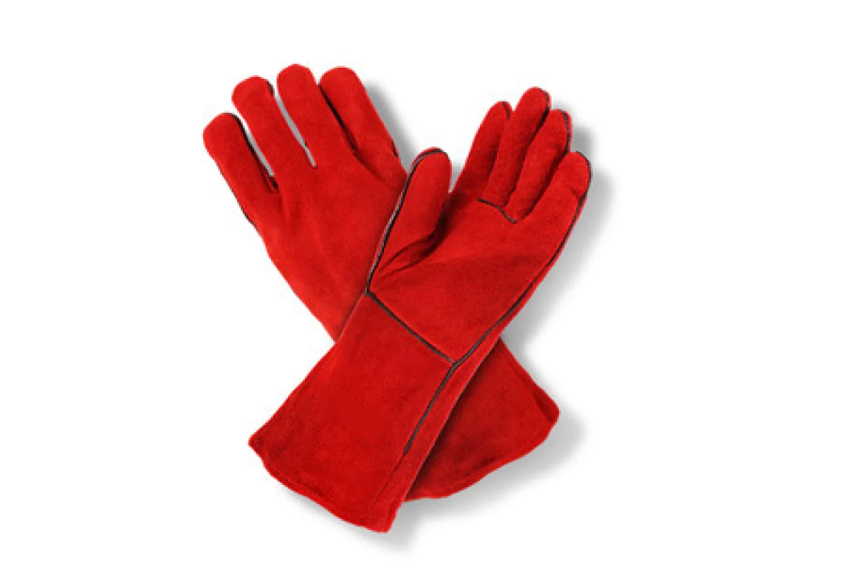 Краги спилковые удлиненные на подкладке