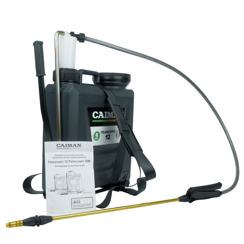 Опрыскиватель ручной телескопический Caiman Telescopic 12, 12 л, 6 бар, 3,4 кг