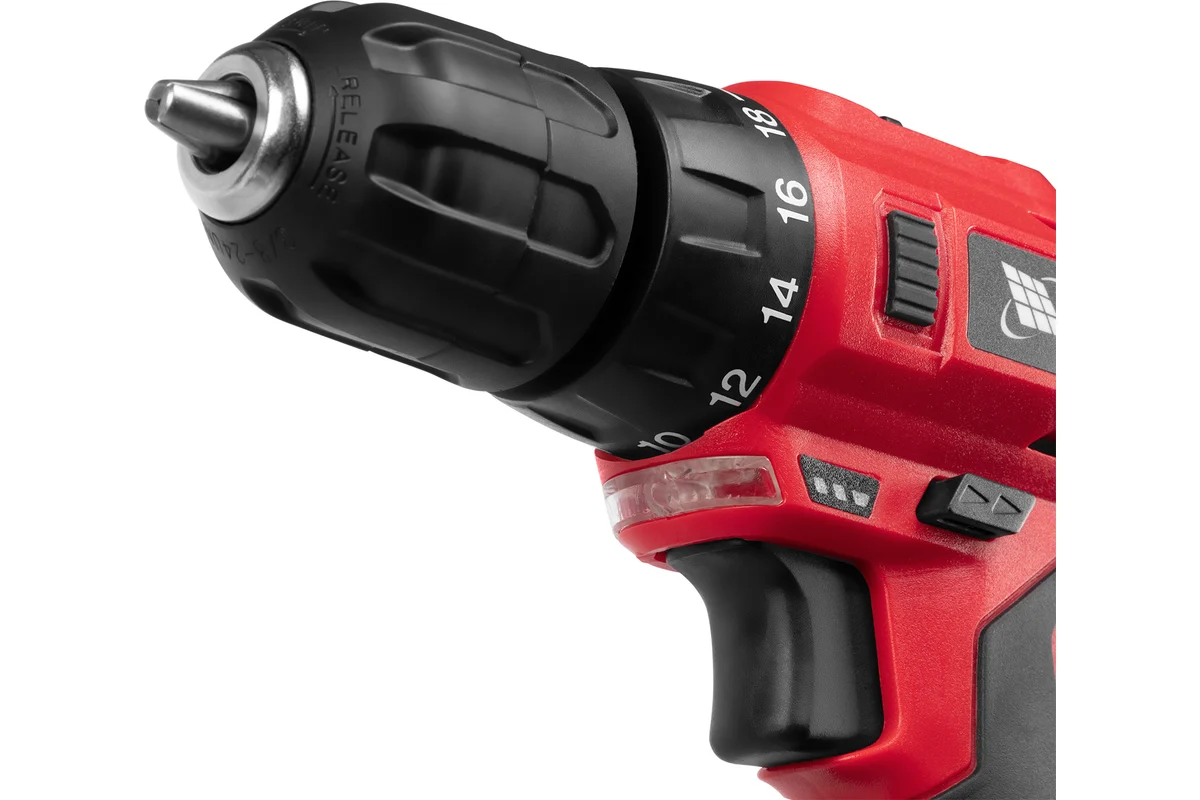 Дрель-шуруповерт аккумуляторная MCDL-12-02P, Li-Ion, 12 В, 2 акк.// MTX